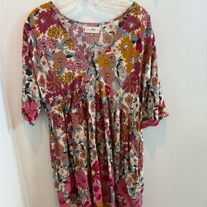 NATURAL LIFE Floral Mini Dress - Multicolor